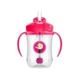 thumbnail image 1 of Vaso entrenador 9oz. con popote rosa rosa, 1 of 6