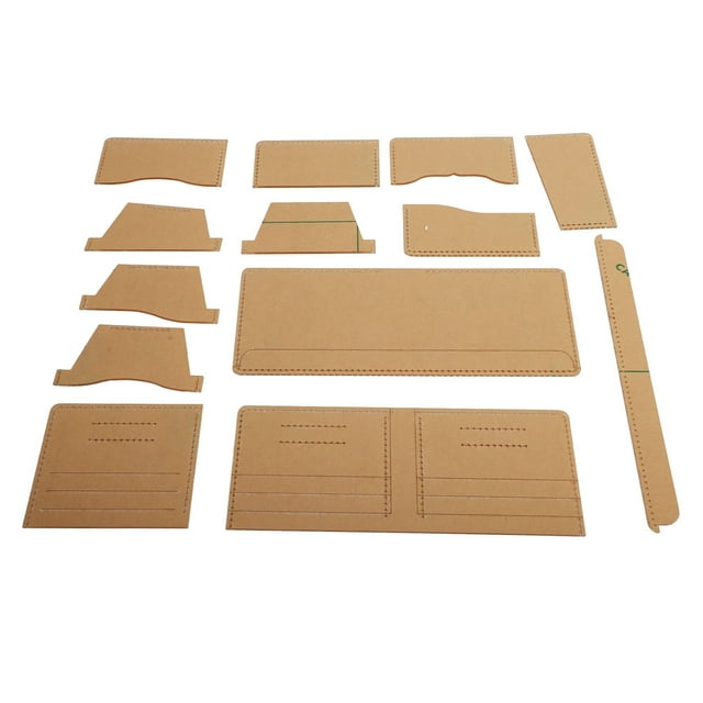 Plantilla De Cuero Acrílico, Plantillas De Corte Acolchado, Billetera DIY Fácil De Almacenar, 13 Uds. Con Película Protectora Para Monederos Pequeños OTVIAP Leather Wallet Template