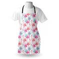 thumbnail image 3 of Watercolor Apron Flamingos in Many Colors Hand Drawn Bird Exotic Animals Illustration, Unisex Kitchen Bib Apron with Adjustable Neck for Cooking Baking Gardening, Baby Blue Salmon Pink, by Ambesonne, 3 of 3