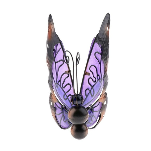 DOLITY Solar Power Butterfly Ornaments LE Outdoor Lamp Garden Yard ecors D D
