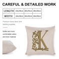 thumbnail image 2 of Pillows Beautiful Gold Floral Monogram Initial K Custom Farmhouse Pillow Covers Personalized Initial Letter Throw Pillows for Couch 16"x16" for Farmhouse Decor Room Bedroom Sofa Chair Car, 2 of 7