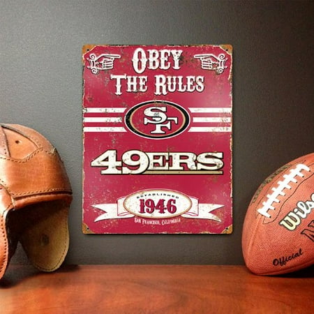 Nfl Pub Sign - Party Animal NFL San Francisco Forty Niners Vintage Sign