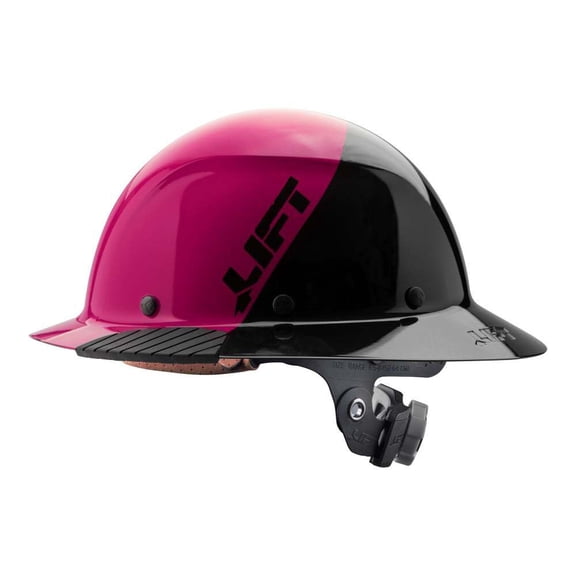 Lift Safety Dax Fifty/50 Full Brim Hard Hat Pink Fiber Resin