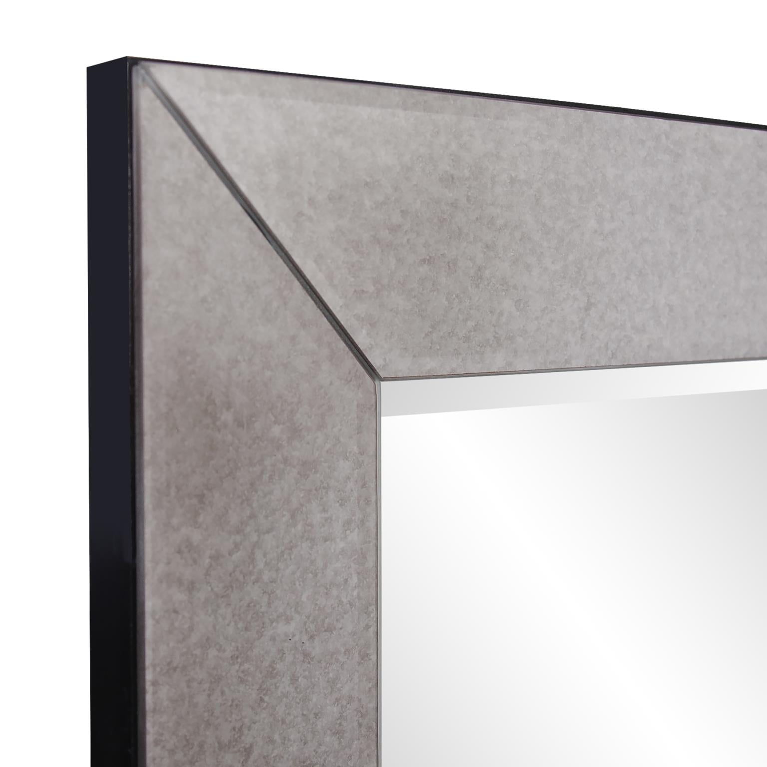 Tyler Dillon Smokey Gray Rectangular Framed Wall Mirror Collection
