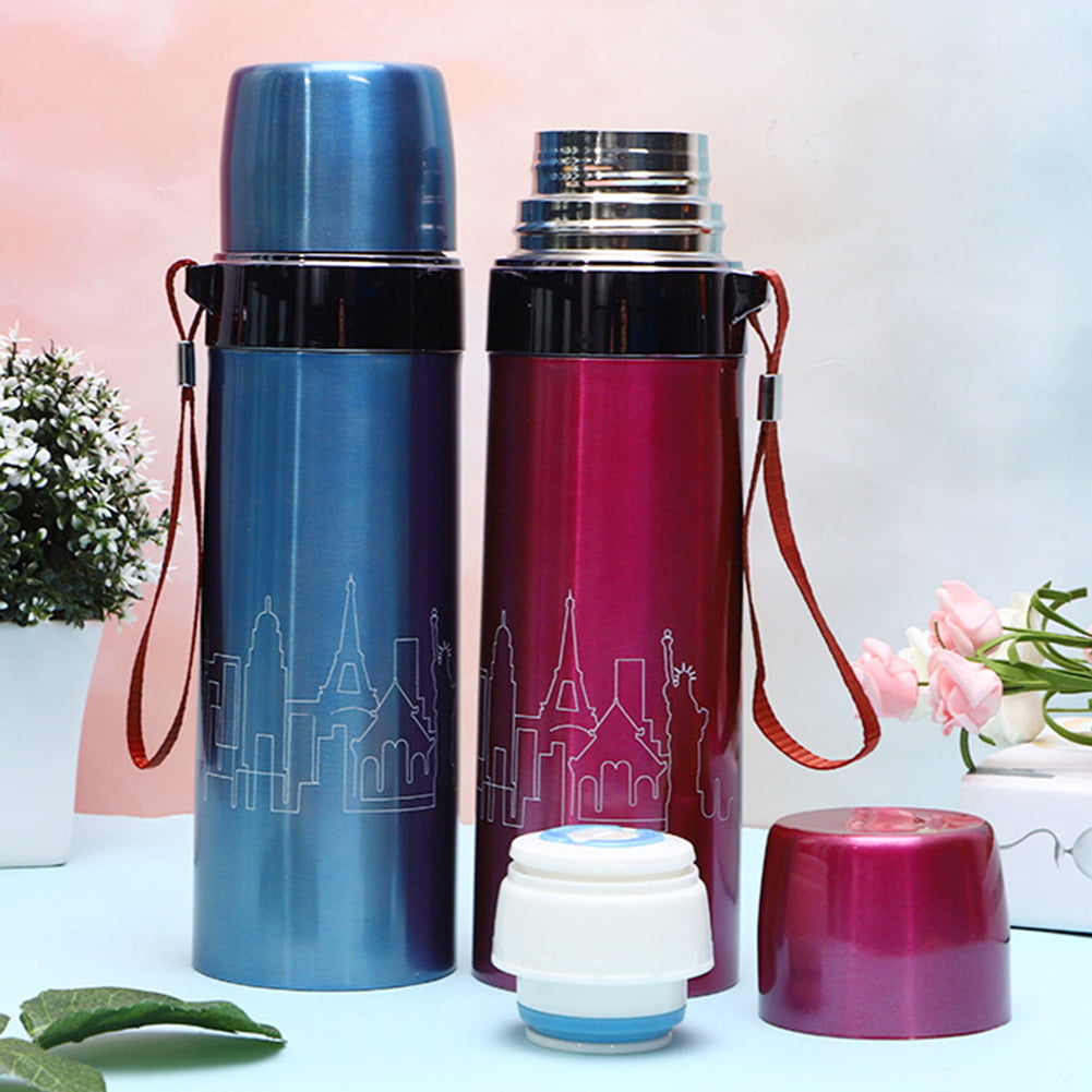 Unbreakable Stainless Steel Vacuum Flask Coffee Bottle Thermos350/500ml Durable 