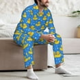thumbnail image 7 of Disketp Cute Yellow Rubber Ducks for Pajamas Set Long Sleeve Sleepwear Mens Button Down Nightwear Pj Sets-Small, 7 of 7