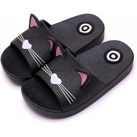 

PIKADINGNIS Little Kid Cute Cartoon Animal Ears Non-Slip Shower Sandals Cat Ear Soft Slippers