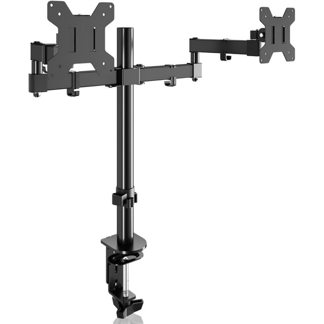 Single Fully Adjustable Monitor Arm Stand Mount Fits One Screen lbs for Monitor Computer Screen VESA (MD)\u