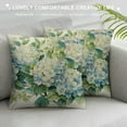 thumbnail image 3 of Fenyluxe Throw Pillow Cover Pattern Hydrangea Watercolor of Blue Flower Floral Vintage Beautiful Pillowcase Home Decor Square Pillow Case Cushion Cover, 3 of 5