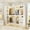 White, variant on Homieasy Closet System with 2 Sets, 72'' Freestanding Closet Organizer with Corner, Wood Wardrobe Closet with Drawers and Hanging Rods, Heavy Duty Garment Rack for Closet/Bedroom, Black Oak