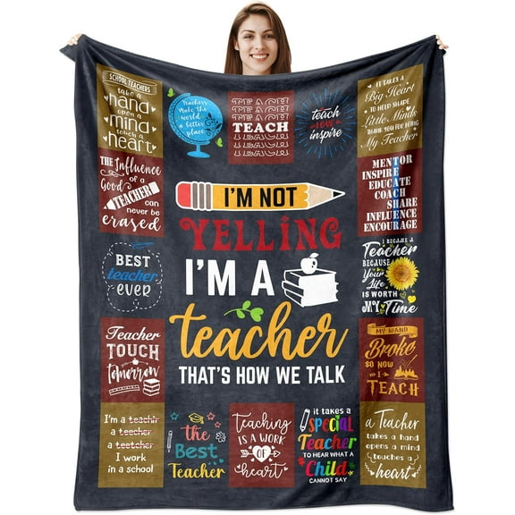 Teacher Appreciation Gifts, Teacher Gifts for Women, Teachers Appreciation Week/Day Gifts, End of Year Teacher Gifts, Teachers Retirement Gifts, Gifts for Teacher from Student Blanket 50X60 Inch