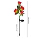 thumbnail image 3 of Lámpara Solar De Plástico Con Forma De Rosa Simulada 2 luces solares de rosas rojas de plástico para decoración de jardín, impermeables, para exteriores y caminos. Rkxzt, 3 of 9
