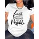thumbnail image 1 of Camiseta de Mujer de Verano SuaveSlogan Print Comfy T-Shirt, Round Neck Short Sleeve Sports Tee, Women's ActivewearFather's Day, Mother's Day, New Year, Spring Festival, Valentine's Day, Independenc, 1 of 6
