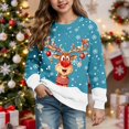 thumbnail image 6 of Gerichy Boys Girls Christmas Sweatshirt, Cute Reindeer Graphic Pullover Funny Xmas Shirt Tops 1T-14T, 6 of 7