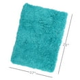 thumbnail image 2 of Nestl Super Soft Shaggy Bath Rug, Absorbent Bathroom Rug, 17" x 24", Teal, 2 of 6