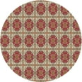 thumbnail image 1 of Ahgly Company Machine Washable Indoor Round Transitional Brown Sugar Brown Area Rugs, 7' Round, 1 of 7