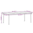 thumbnail image 7 of vidaXL Patio Dining Set 3/5/7 Piece Multi Colors 31.5"/55.1" Table Length, 7 of 7