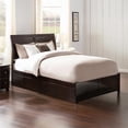 thumbnail image 2 of Portland Queen Wood Platform Bed with Footboard and Storage Drawers in Espresso, 2 of 10