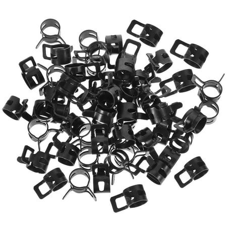 

50pcs Hose Clamps Hose Clips Fuel Vacuum Hose Pipe Clamps Tube Fastener Clamps