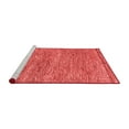 thumbnail image 2 of Ahgly Company Machine Washable Indoor Square Abstract Red Modern Area Rugs, 3' Square, 2 of 4