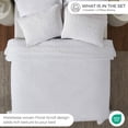 thumbnail image 4 of Superior Vineyard Cotton Blend Matelasse Coverlet, Queen, White, 4 of 9