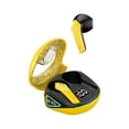 thumbnail image 2 of Hybrid Active Noise Cancelling Wireless Earbuds, 6 Mics ENC Clear Call, IPX8 Waterproof, in Ear Bluetooth 5.3 Headphones Stereo Bass Ear Buds 59H Playtime with LED Display 32 EQs via APP - Yellow, 2 of 6