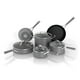 thumbnail image 1 of Ninja CW69010 NeverStick Comfort Grip Juego de utensilios de cocina de 10 piezas, antiadherente, duradero, resistente a los arañazos, apto para lavaplatos, horno hasta 400 °F, asas de silicona, gris, 1 of 5