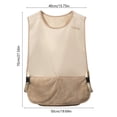 thumbnail image 3 of Delantal ajustable con bolsillos para utensilios de cocina, toalla para secarse las manos, impermeable y a prueba de aceite, para catering, ropa de trabajo, unisex, para barbacoa, de poliéster., 3 of 6