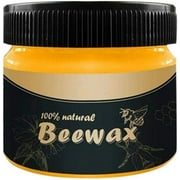 Wood Seasoning Beewax, Multipurpose Natural Wood Wax Traditional Beeswax Polish for Furniture, Floor, Tables, Chairs, Cabinets
