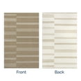 thumbnail image 2 of Rugs USA Birchwood Reversible Striped Wool Area Rug, 7' 6" x 9' 6", Birchwood Sand, 2 of 8