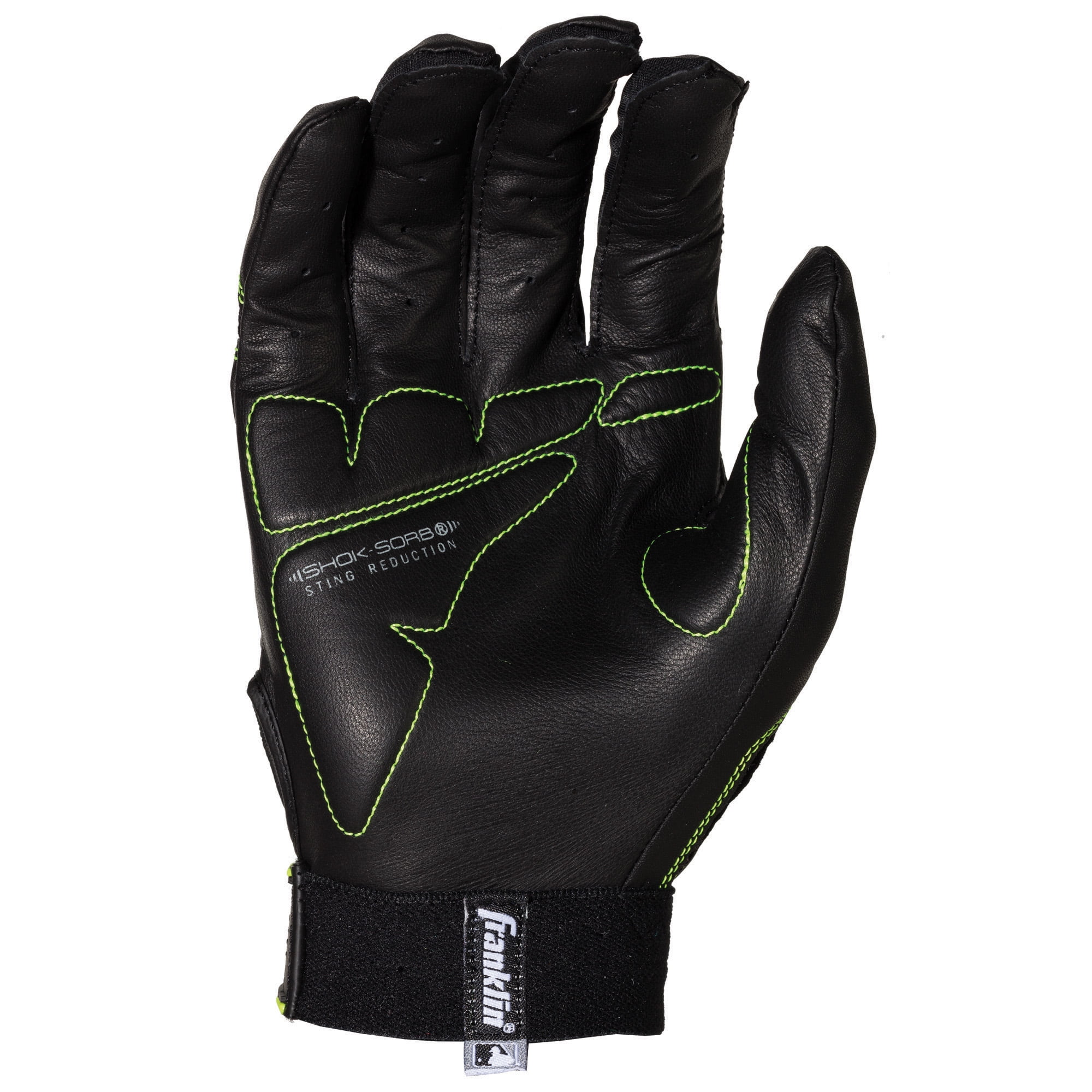 Franklin Sports Shok-Sorb Neo Batting Glove Black/Red/Yellow Adult
