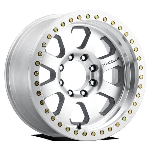 Raceline RT260M Avenger 17x9in / 5x139.7 BP / 0mm Offset / 107.95mm Bore - Machined Beadlock Wheel
