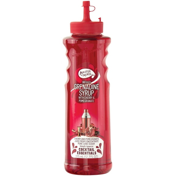Master of Mixes Cocktail Essentials Grenadine Syrup, 12.7 fl oz Plastic Bottle