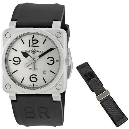 Ross Automatic Watch Bell - Bell and Ross Aviation Horoblack Automatic Men's Limited Edition Watch BR0392-GBL-ST/SRB