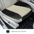 thumbnail image 5 of FH Group Faux Leather Padded Seat Cushion Pad With Front Storage Pouch Beige - 2Pc, 5 of 7