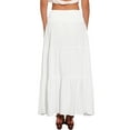 thumbnail image 3 of INSPIRE CHIC Summer Maxi Skirt for Women's Casual Elastic High Waist Boho Long Skirts M White, 3 of 6