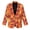 Autumn Maple Leaf Camouflage, variant on Vintage Mushroom Fern Star Pattern Blazers for Women Business Casual Lapel Collar Long Sleeve Open Front Blazer Office Work Suit Jacket Lightweight Cardigan Outerwear Coats, L