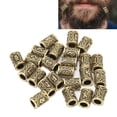 thumbnail image 1 of Hombres 24 Uds Cuentas De Barba Vikinga Bronce 24 Diseños DIY Material De aleación De Zinc Decoración Del Cabello, 1 of 7
