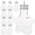 thumbnail image 4 of 10 botellas de los deseos vacías y rellenables, decorativas, colgantes, de colores, con forma de estrella para manualidades., 4 of 8