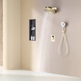 thumbnail image 2 of Thermostatic Shower Combo Set with Shampoo Shelf, Four Functions Shower Faucet Set with Rough-in Valve, 2 of 5
