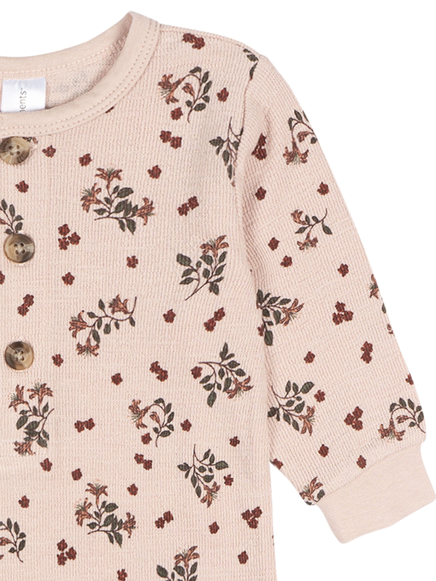 Modern Moments by Gerber Neutral Slouch Romper, Sizes 0/3 Months - 24 Months