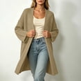 thumbnail image 5 of Women's Fall and Winter Cardigan Sweaters Plus Size Loose Knit Sweater Jacket Long Sleeved Top, 5 of 8
