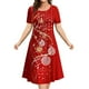 thumbnail image 3 of Vestido de alce de dibujos animados para mujer, bonito vestido con estampado de copos de nieve de Navidad, Mini vestidos de manga corta para invierno, ropa informal de fiesta 2023, 3 of 5