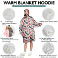 thumbnail image 5 of Wearable Oversized Blanket,Dog Bones Wearable Blanket Hoodie for Adults,Cozy Hooded Blankets with Super Pockets,Super Warm Fuzzy Pullover for Women & Men, 5 of 6