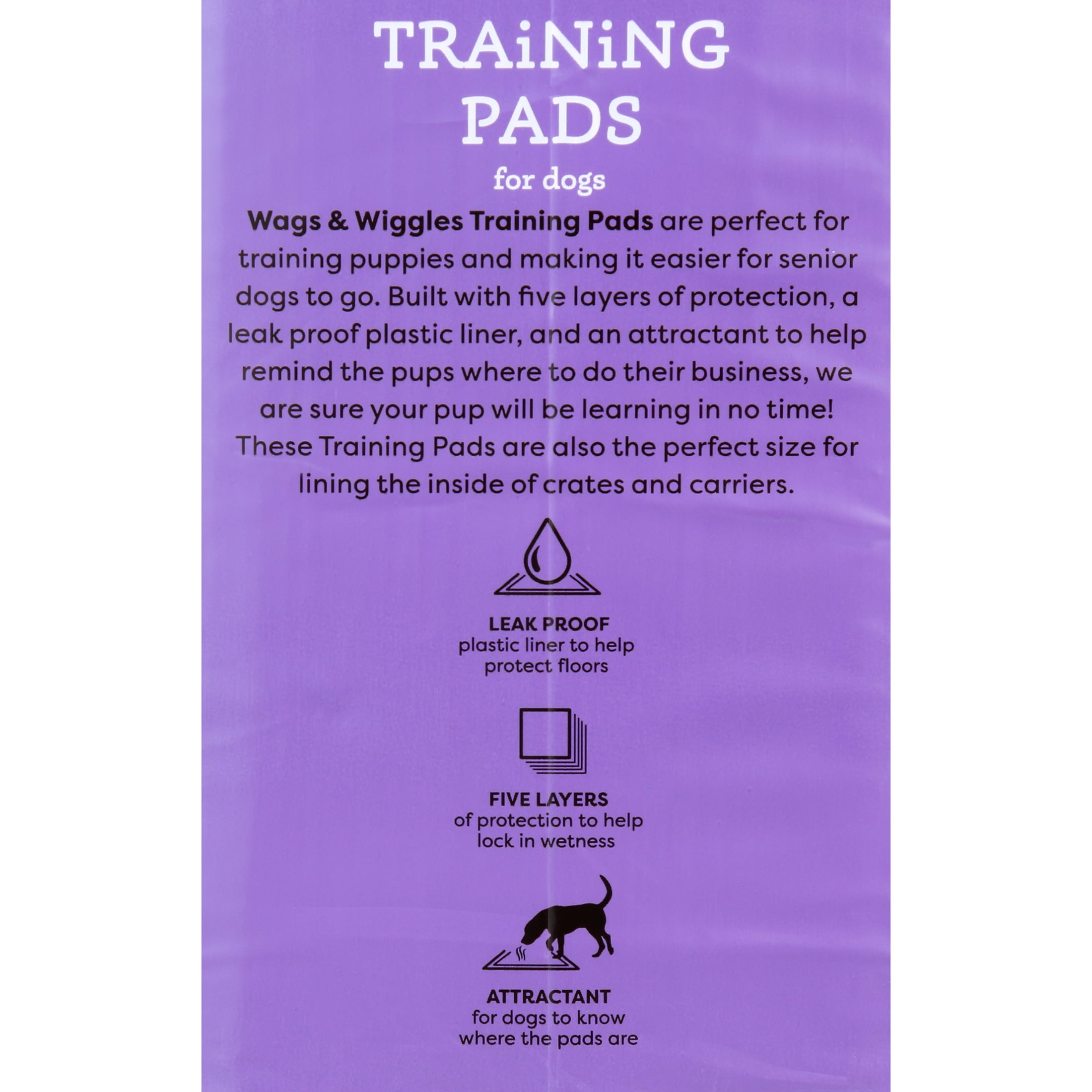 (3 pack) Wags & Wiggles 21" x 21" Training Pad - 50 Pack