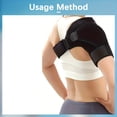 thumbnail image 4 of HLONK Shoulder Brace  Rotator Cuff Support Brace and Arm Sling  Shoulder Compression Sleeve  Arm Stability  Relieve discomfort-Adjustable Fits Left and Right Arm  Men & Women, 4 of 7