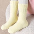 thumbnail image 4 of Children Girls Knee High Socks Solid Color Stripes Socks Toddler Cotton Socks Children Socks in Autumn Winter Kids School Uniform Socks Long Socks For Girls 1 Pair, 4 of 6