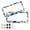 Blue and White Butterfly, variant on Aluminum License Plate Frame 2 Pack Car Exterior Accessory Car Tag Holder for Front Rear Plates Cars Decor Blue and White Butterfly