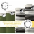 thumbnail image 4 of Sage Green Blackout Curtains for Bedroom, Modern Painting Farmhouse Striped Abstract Art Thermal Insulated Kitchen Drapes with Grommets, Light Blocking Window Treatment, 2 Panels 52" x 90", 4 of 7