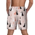 thumbnail image 2 of Lsque Mens Swim Trunks White And Black Rabbit Pattern - Bathing Suit Compression Liner - Beach Swim Shorts Swimwear - (S-3XL) - Stretch Quick Dry -3X-Large, 2 of 9